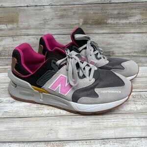 New Balance Shoes Sz 9.5 Gray Pink WS997 JGB Athletic Sneaker EUC Running Gym